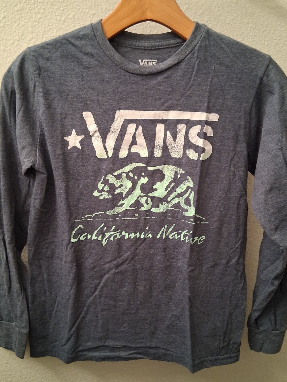 Boys Vans Long Sleeve Shirt Medium